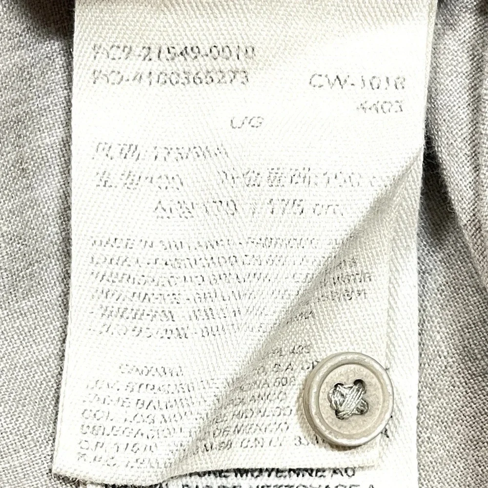 Levis Wellthread x Outerknown Linen Blend Western Shirt Mens L Beige Button Up